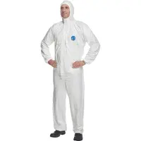 Dupont Tyvek 200 EasySafe Vêtement de protection chimique à capuche, Catégorie III, Type 5 et 6 (L)