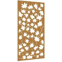 vidaXL Décoration murale de jardin 105x55 cm acier corten design feuille d'érable