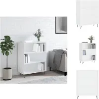 vidaXL Bibliothèque blanc 69,5x32,5x90 cm bois d'ingénierie