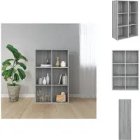 vidaXL Bibliothèque/Buffet Sonoma gris 66x30x98 cm Bois d'ingénierie