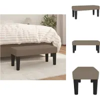 vidaXL Banc Taupe 70x30x30 cm Tissu