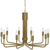 LINDBY Lustres , Elanova, dimmable, Or / laiton, Salon / séjour, Métal, Ancien