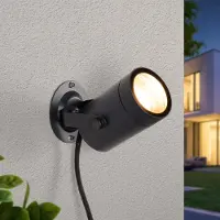 LumenXL Applique d'extérieur inclinable noire