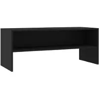 vidaXL Armoire TV noire 100x40x40 cm Bois composite