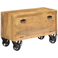 vidaXL Armoire à chaussures 86 x 35 x 55 cm bois massif mangue