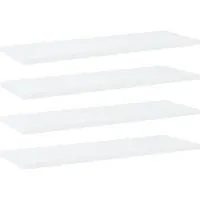 vidaXL Panneaux de bibliothèque 4 pcs blanc bois d’ingénierie
