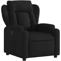 vidaXL Fauteuil relax noir tissu