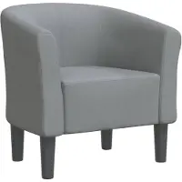 vidaXL Chaise cabriolet gris clair tissu