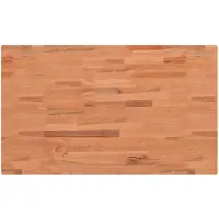 vidaXL Dessus de table 100x60x4 cm rectangulaire bois massif de hêtre
