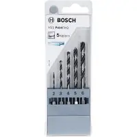 Bosch 2607002824 Ensemble De Forets Hélicoïdaux À Pointe HSS TeQ 5 Pièces Avec Queue Hexagonale