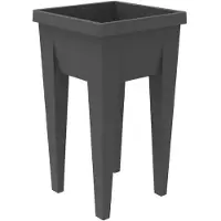 Eda Plastiques EDA 013927 G.ANT CX EDA Mini-Hochbeet "VEG&Table" Aromatique, anthrazit