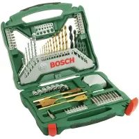 Bosch Accesorios X-line Titanium Set Of Drill Bits And Tips 70 Pieces Argenté
