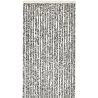Wicotex 90 x 220 cm rideau à mouche queue de chat gris blanc
