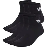 Adidas Originals Chaussettes 'Mid Ankle 6 Pairs' noir / blanc