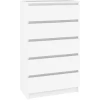 vidaXL Armoire à tiroirs blanc 60x36x103 cm Bois composite
