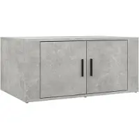 vidaXL Table basse gris béton 80x50x36 cm Bois composite