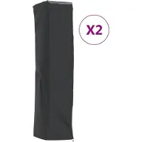 vidaXL Housses de chauffage 2 pcs forme de pyramide 58x58x228 cm