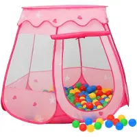 vidaXL Tente de jeu pour enfants Rose 102x102x82 cm