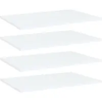 vidaXL Panneaux de bibliothèque 4 pcs blanc bois d’ingénierie