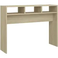 vidaXL Table console chêne sonoma 105x30x80 cm bois d'ingénierie