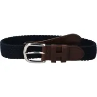 Hackett London pour homme. HM413225 Ceinture parachute en cuir marine (L), Casuel, Polyester