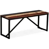 vidaXL Banc 110 x 35 x 45 cm Bois de récupération massif