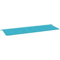 vidaXL Coussin pour banc de jardin turquoise 150x50x4 cm tissu Oxford