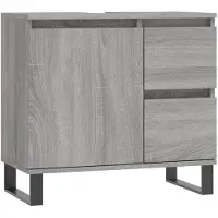 vidaXL Armoire de salle de bain Gris Sonoma 65x33x60 cm Bois composite