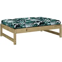 vidaXL Tabouret de jardin 120x80 cm Bois de pin imprégné