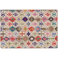 vidaXL Tapis lavable multicolore 190x300 cm antidérapant