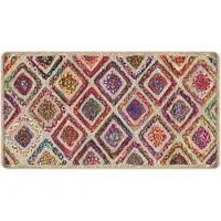 vidaXL Tapis lavable multicolore 80x150 cm antidérapant