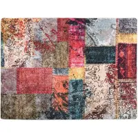 vidaXL Tapis lavable multicolore 400x300 cm antidérapant