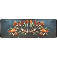 vidaXL Tapis de cuisine multicolore 60x180 cm lavable antidérapant