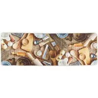 vidaXL Tapis de cuisine multicolore 60x180 cm lavable antidérapant