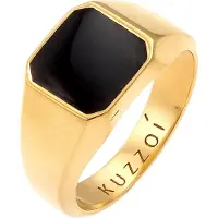 KUZZOI Bague or / noir