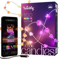 Ledworks Guirlande lumineuse - - Heart - 100 LEDS - Multicolore - 6 m