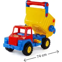 Cavallino Toys Camion à benne basculante Cavallino Mega - grand camion en plastique pour enfants