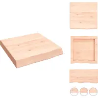 vidaXL Étagère murale 40x40x(2-6)cm bois de chêne massif non traité