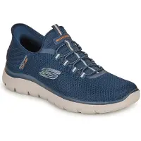 SKECHERS Baskets basses SUMMITS SLIP-INS hommes - Bleu - 49 1/2