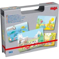 Haba Boîte de jeu magnétique Monde des animaux