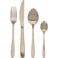 Tableware collection Collection Arts de la Table Ensemble de couverts - 39 pièces - Argenté avec Accent doré - acier inoxydable