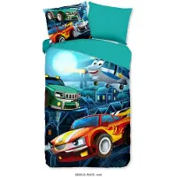 Good Morning Housse de couette pour enfants Race 140x200/220 cm