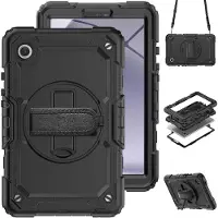Accezz Coque arrière Defender XT pour Samsung Galaxy Tab A9 8.7 pouces - Noir