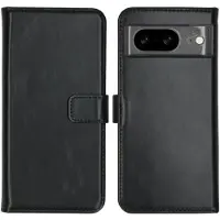 Selencia Étui portefeuille en cuir véritable Google Pixel 8 - Noir