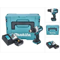 Makita DHP 489 RF1J Perceuse-visseuse à percussion sans fil 18 V 73 Nm Brushless + 1x batterie 3,0 Ah + chargeur + Makpac
