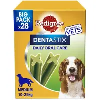 Pedigree - Dentastix Fresh Multipack Pour Moyens Chiens (10-25kg) - Boîte De 28 Btonnets À Mcher (720g) - Lot De 4