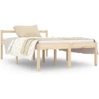 vidaXL Lit pour senior 120x190 cm pin massif