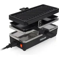 Tristar Gril à raclette 2 personnes RA-2741 400 W 23,8x10,4 cm Noir