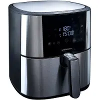 Gastronoma 18290002 friteuse Simple 6 L Autonome 1800 W Friteuse à faible teneur en graisse Noir, Acier inoxydable