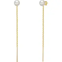 Valero Pearls Boucles d'oreilles or / blanc perle